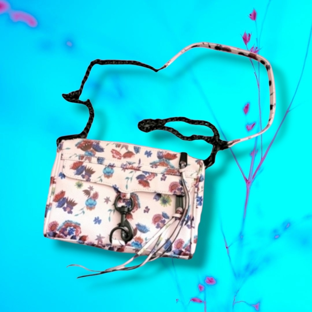 Rebecca Minkoff | NWT | Pretty Floral Pink Mini MAC Crossbody Bag